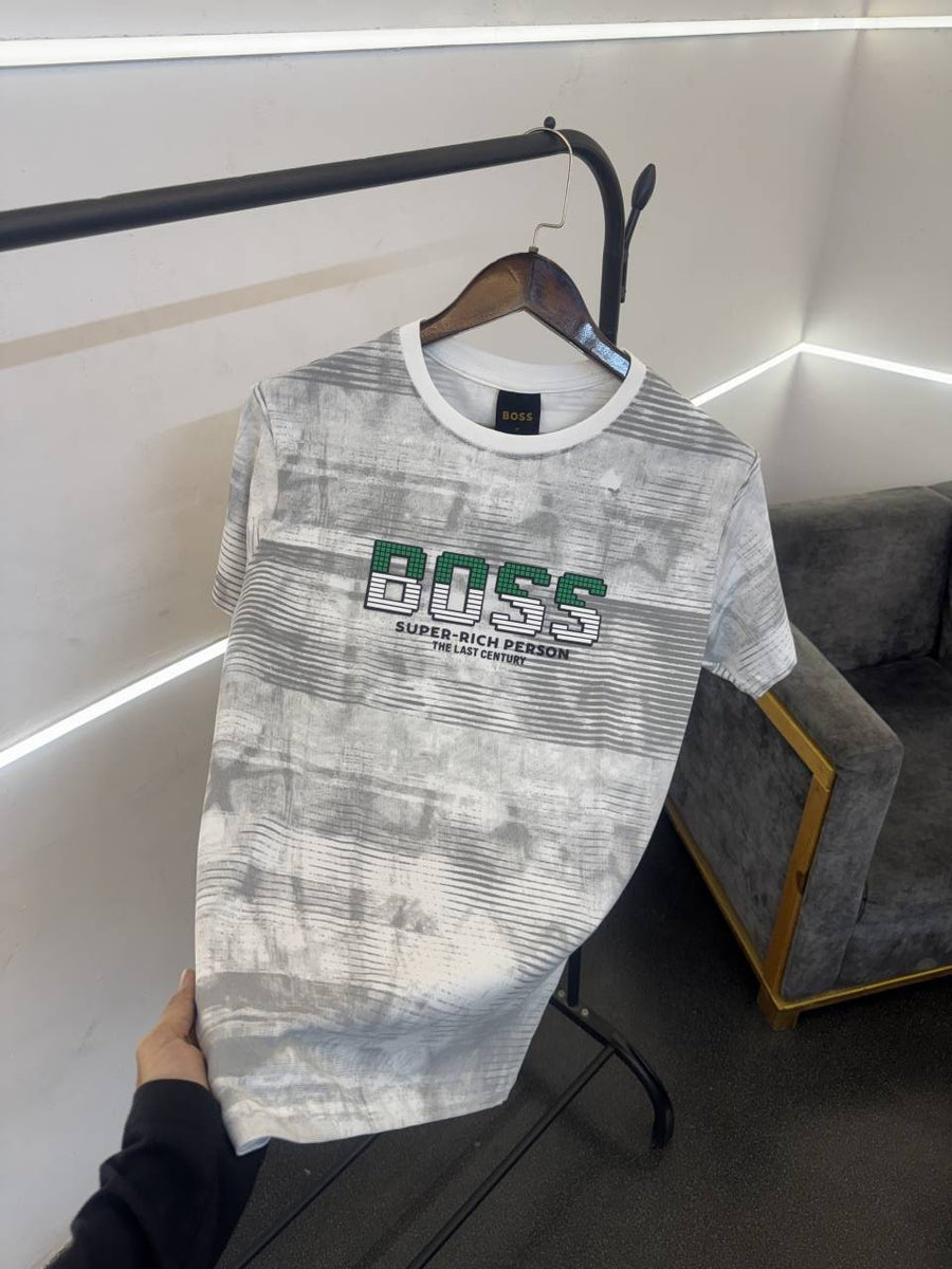 Hugoo boss turkey imported round neck tshirt white