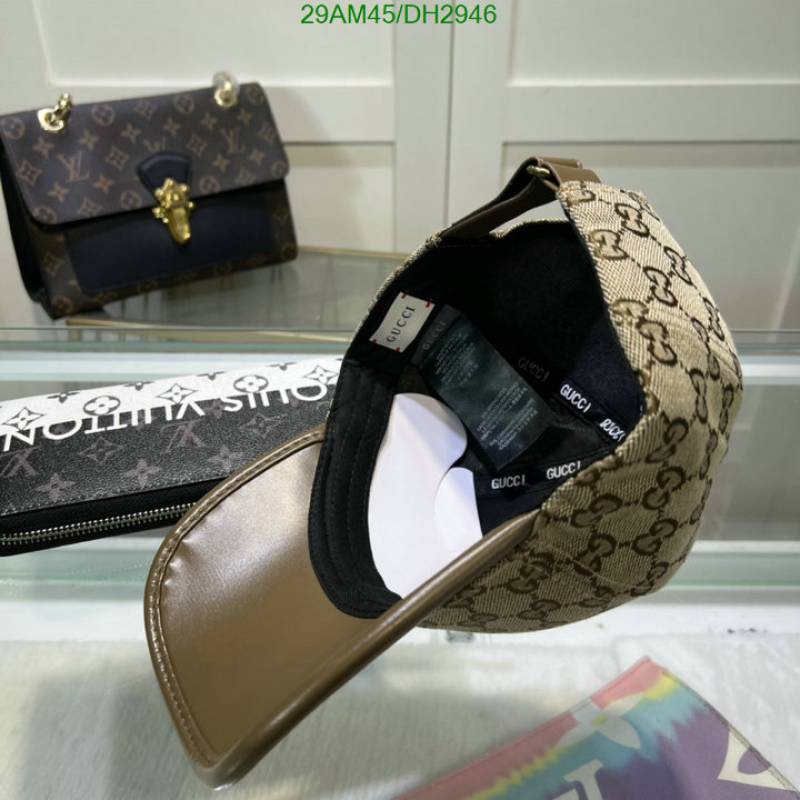 Gucci_GG_Small_Monogram_Leather_Brown_Premium_Unisex_Cap_With_Safety_Box
