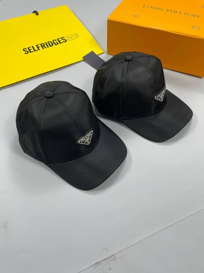 Prada_Re_Edition_Nylon_Black_Front_Logo_Premium_Unisex_Cap_(With_Safety_Box)