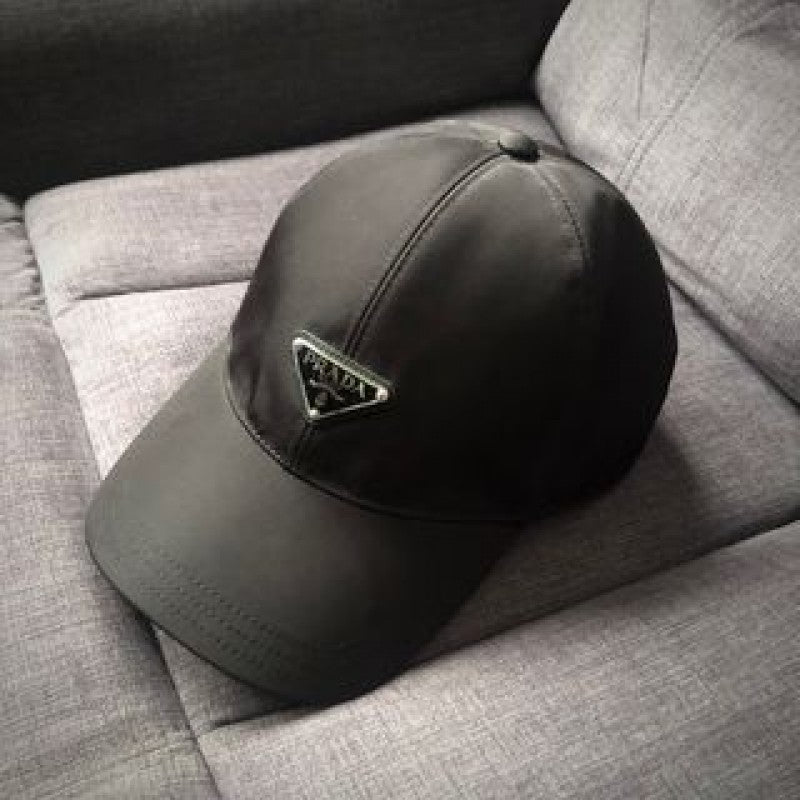 Prada_Re_Edition_Nylon_Black_Front_Logo_Premium_Unisex_Cap_(With_Safety_Box)