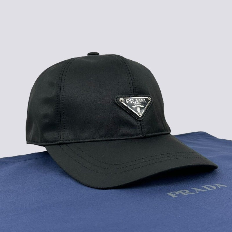 Prada_Re_Edition_Nylon_Black_Front_Logo_Premium_Unisex_Cap_(With_Safety_Box)