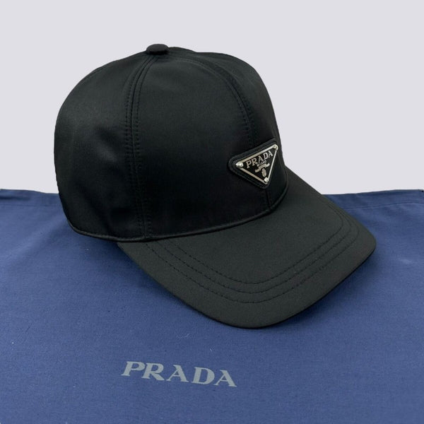 Prada_Re_Edition_Nylon_Black_Front_Logo_Premium_Unisex_Cap_(With_Safety_Box)