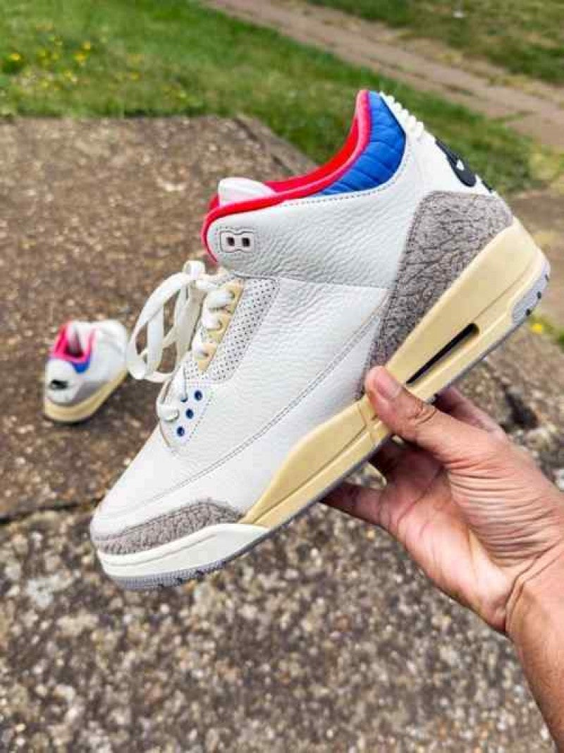 E air jordan 3 seoul 2.0 grey cement