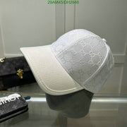 Gucci_GG_Small_Monogram_Leather_White_Premium_Unisex_Cap_With_Safety_Box