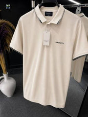 Hackett_Cream Premium Polo Tshirt