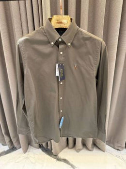 Ralph Lauren Chest Logo Full Sleeves Shirt Olive