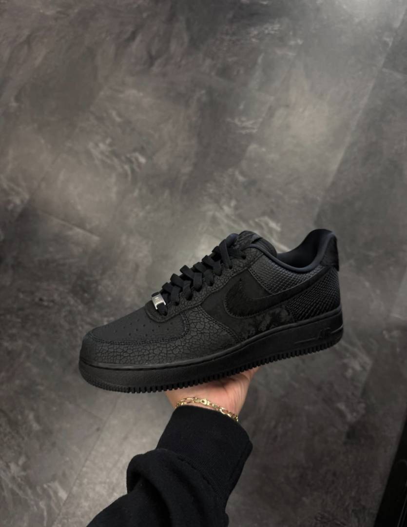 Nike AIRFORCE 1 LOW BLACK PONY HAIR SNAKESKIN