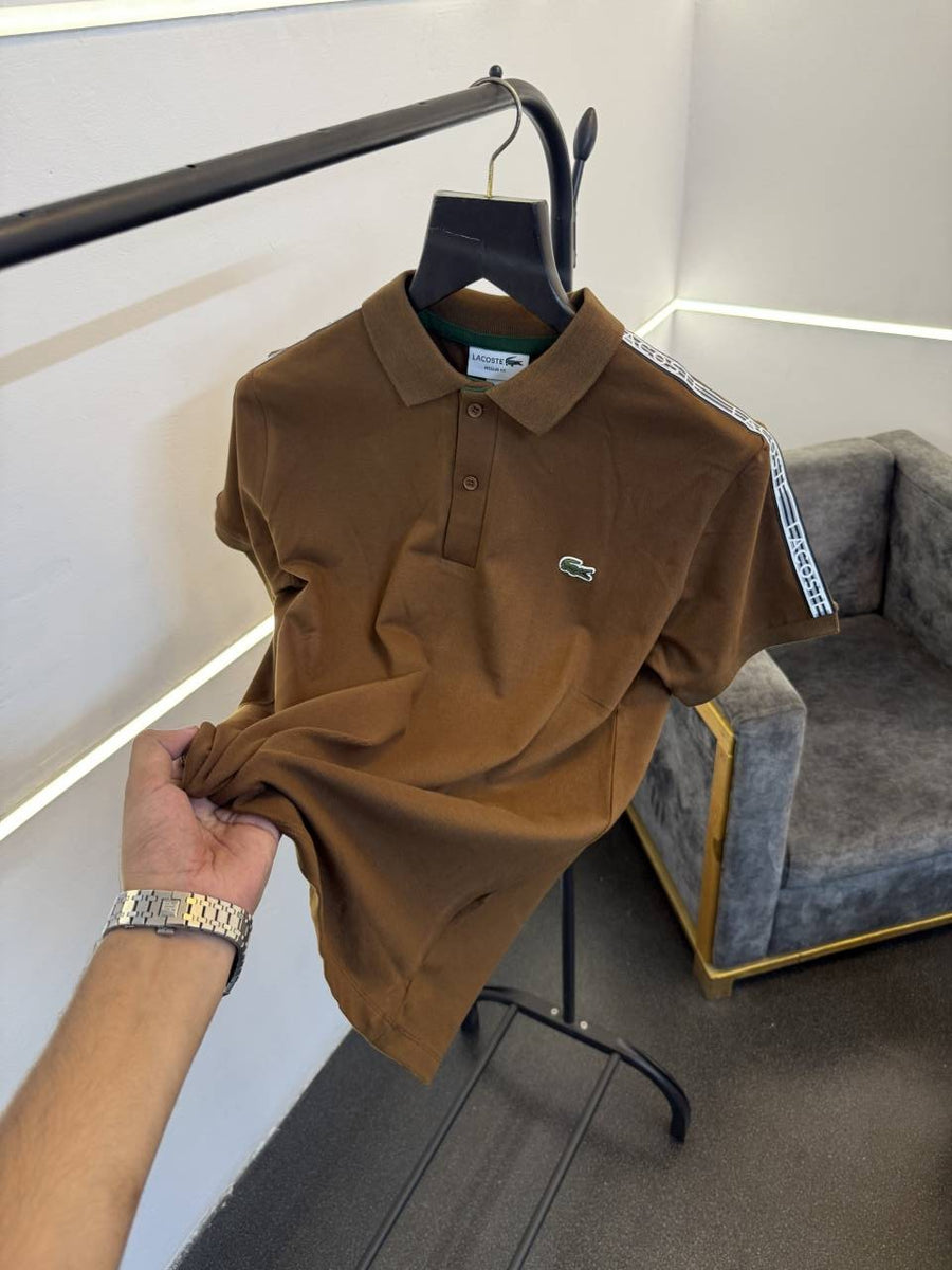Lacoste Imported polo tshirt brown sale