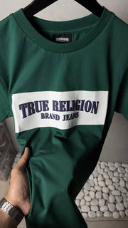 True Religion Classic Arch Logo T-Shirt Green 1115
