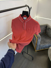 Lacoste Imported polo tshirt dark pink sale