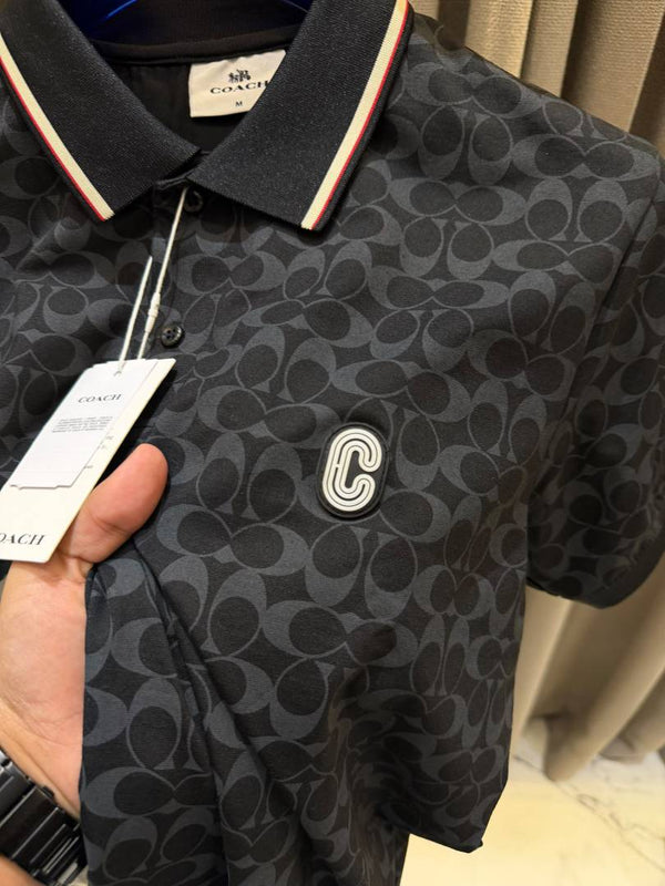 Coac Chest Logo Box Pack Polo T-shirt Black