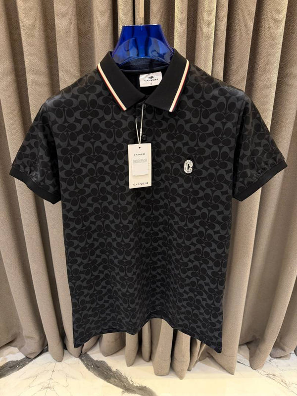 Coac Chest Logo Box Pack Polo T-shirt Black