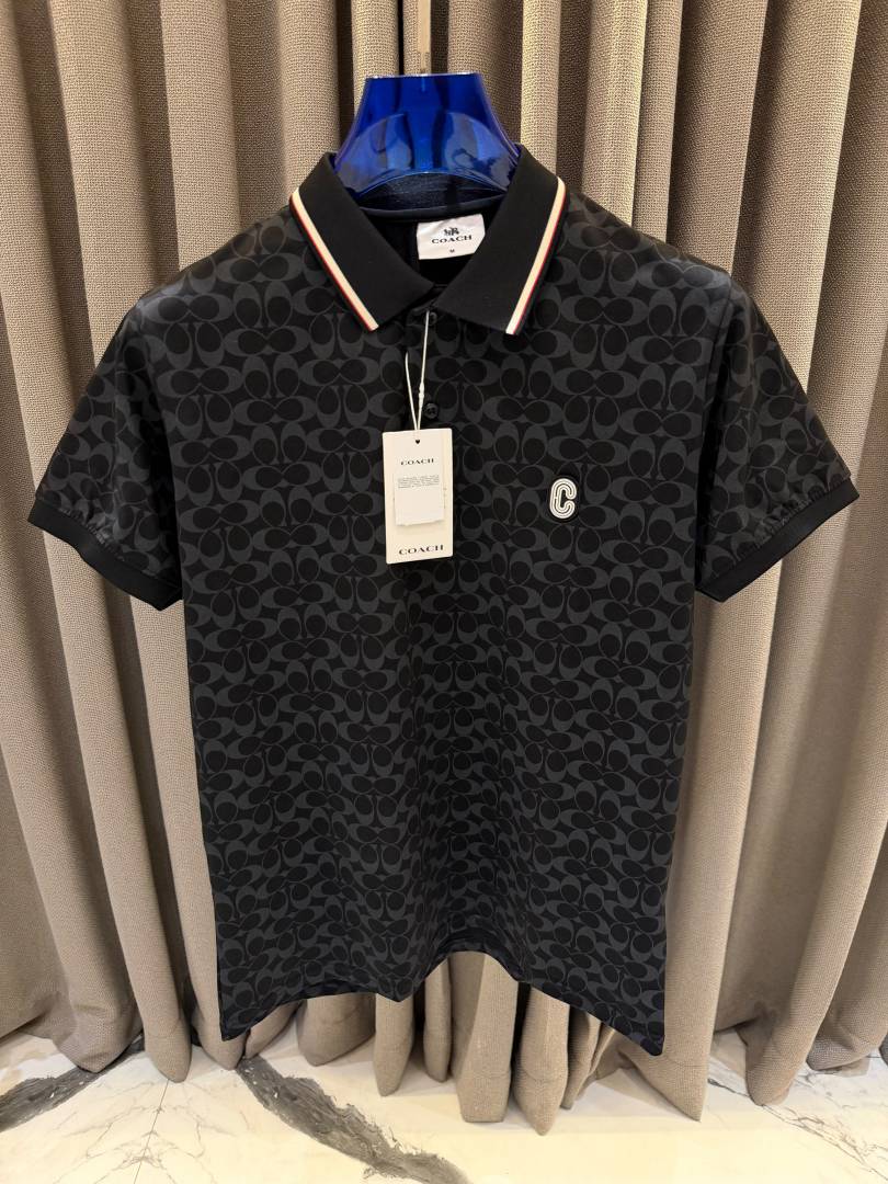Coac Chest Logo Box Pack Polo T-shirt Black