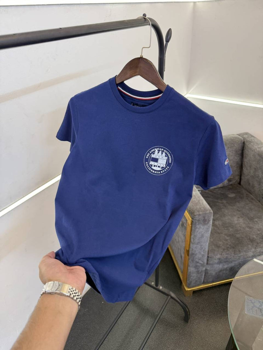 Tommyy hilfiger blue imported round neck tshirt