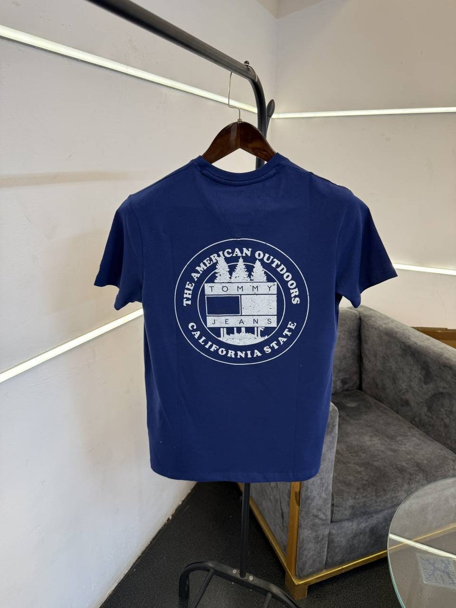 Tommyy hilfiger blue imported round neck tshirt