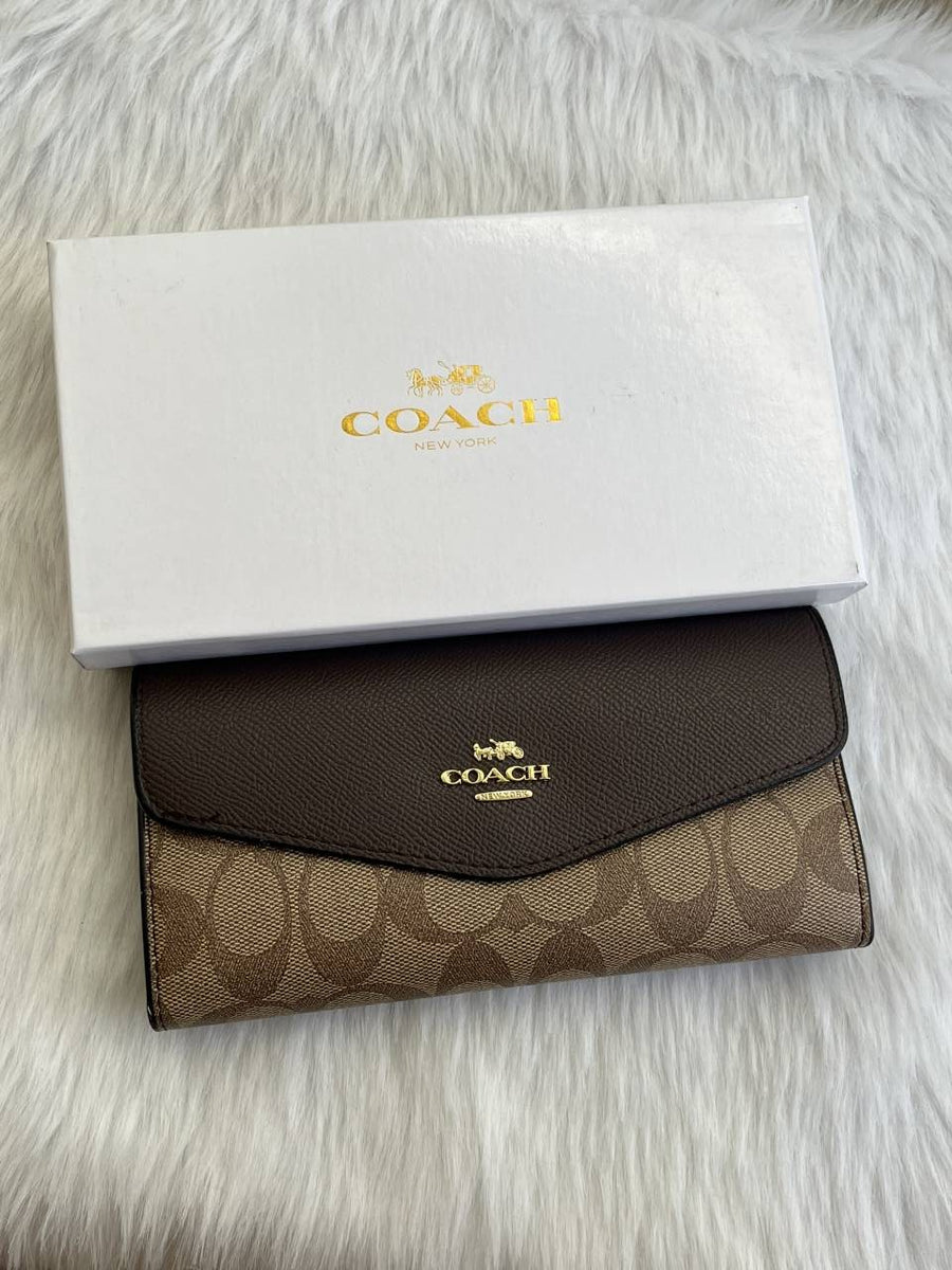 Coach_67_Coffee_3_Fold_Wallet_With_OriginalBox