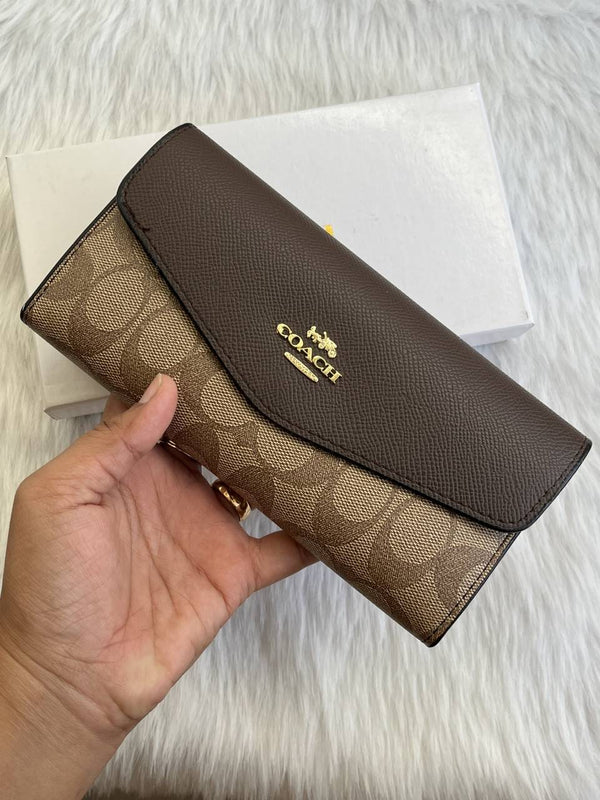 Coach_67_Coffee_3_Fold_Wallet_With_OriginalBox