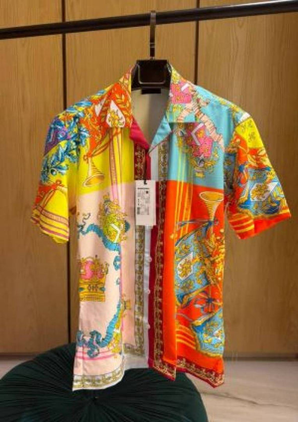 Versace IMPORTED STORE ARTICLE PREMIUM PRINTED SHIRTx