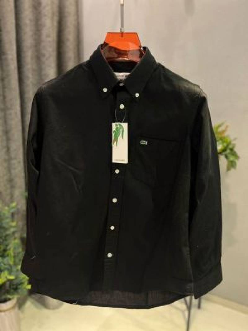 Lacoste IMPORTED STORE ARTICLE SHIRT BLACK