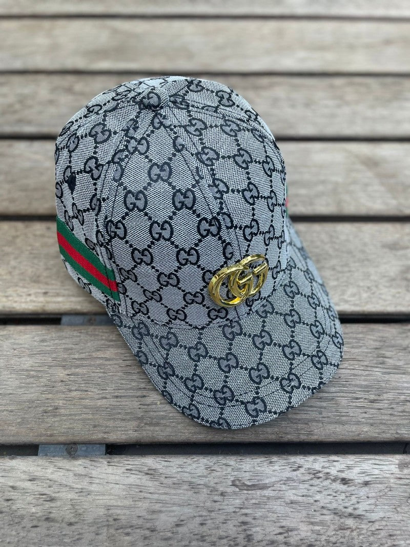 Gucci_GG_Stripe_Gold_Logo_Grey_Premium_Unisex_Cap_(With_Box)_876