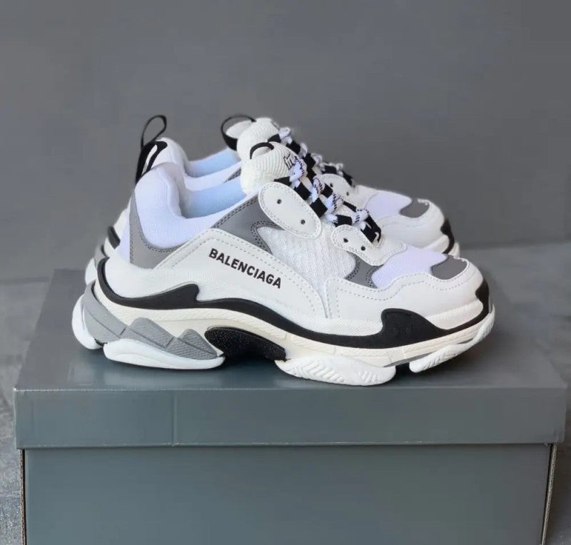 Balenciaga Triple S White Black Grey