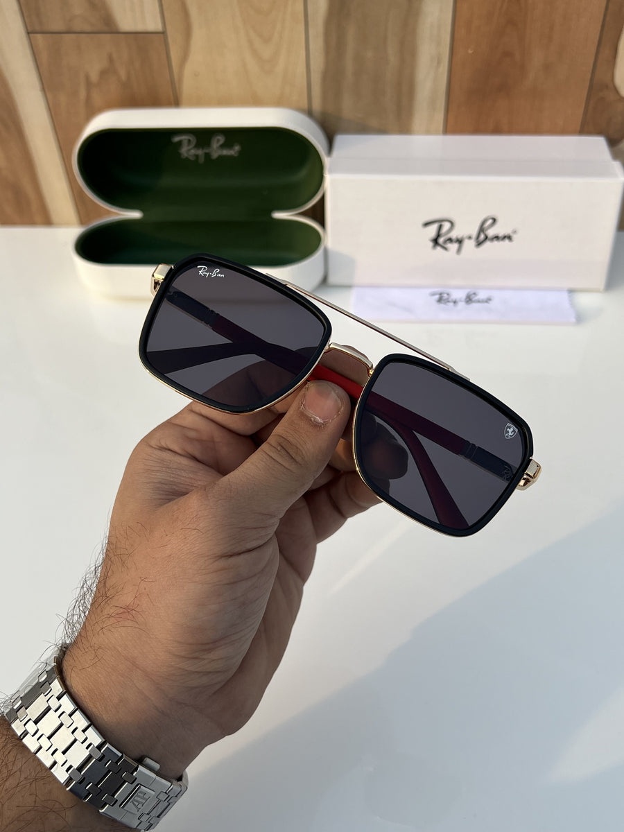 Rey ban 398 gold black