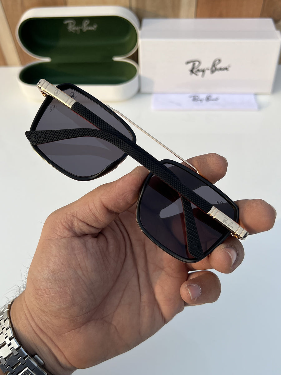 Rey ban 398 gold black