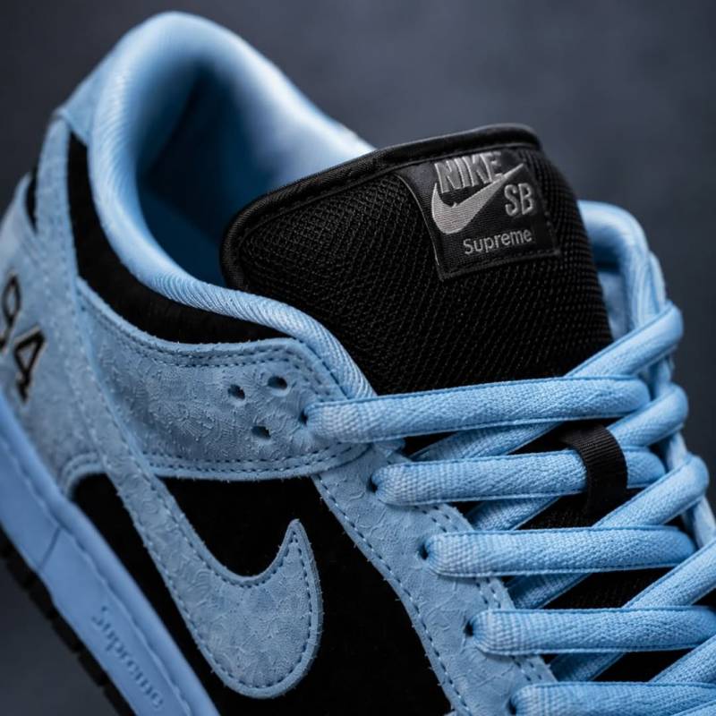 Sb Dunk Low Supreme 94 Blue Black Suede Quality