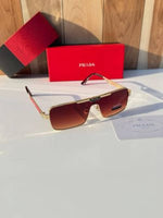Prada 22028 gold brown shaded