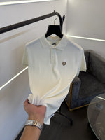 Burberry cream turkish imported knitted polo