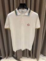 Casablanca_imported polo Tshirt White
