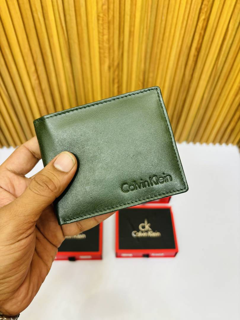 101 CK CALVIN KLIE_N GREEN PREMIUM QUALITY WALLET