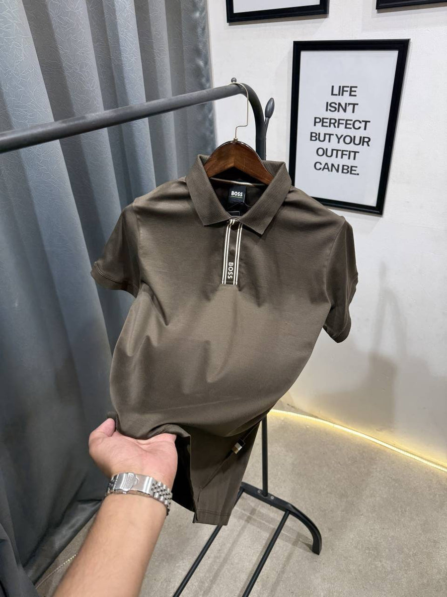 Hugo bos imported box pack polo tshirt olive