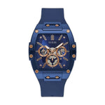 Guess Rectangle Chronograph Blue-Copper