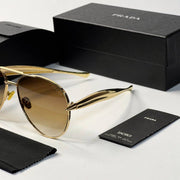 Prada 25008 gold brown shaded