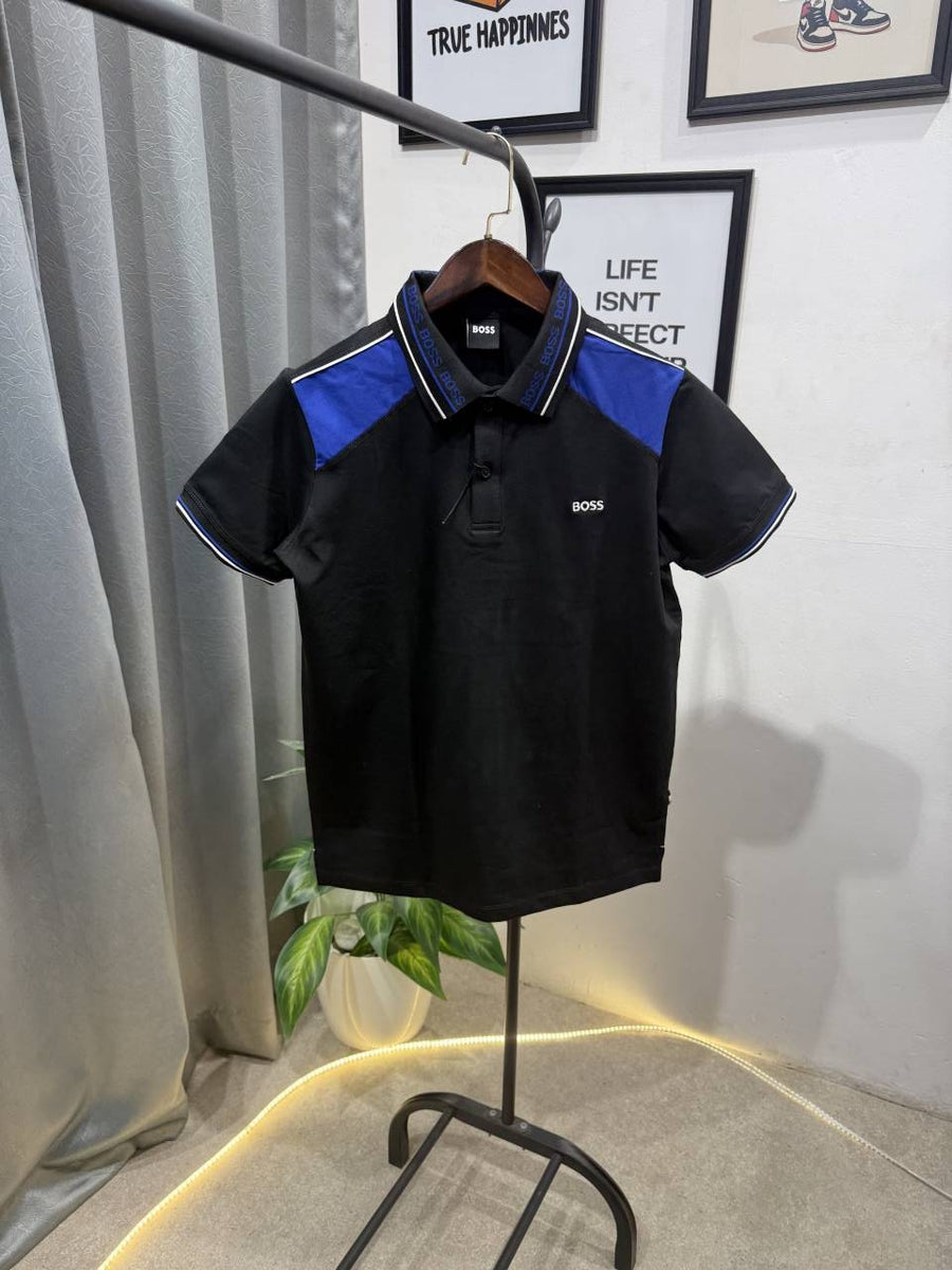 Hugo bos box pack imported polo tshirt black