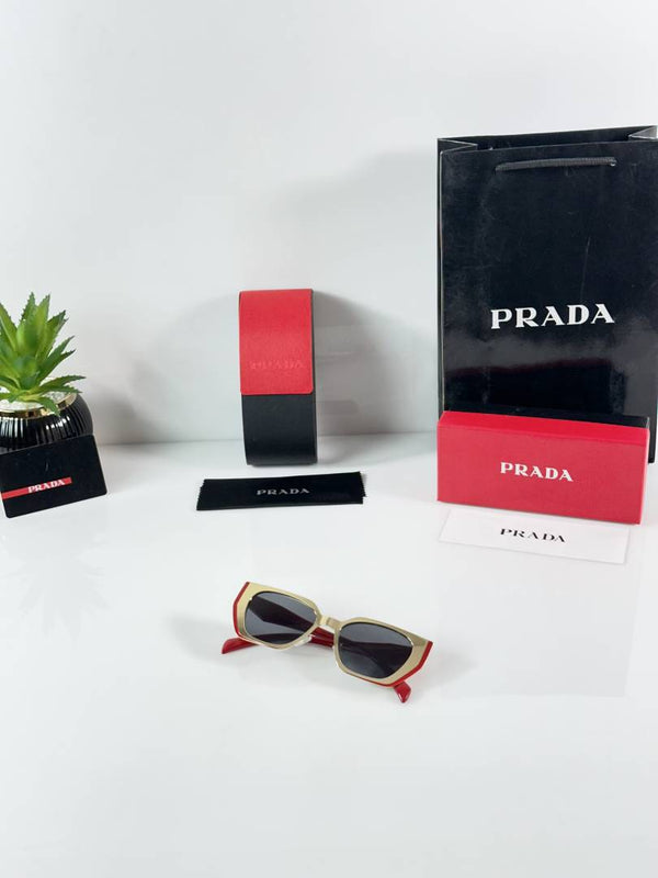 Prada WMNS 018 Gold Black Red