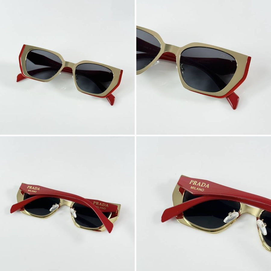 Prada WMNS 018 Gold Black Red