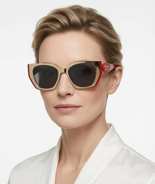 Prada WMNS 018 Gold Black Red