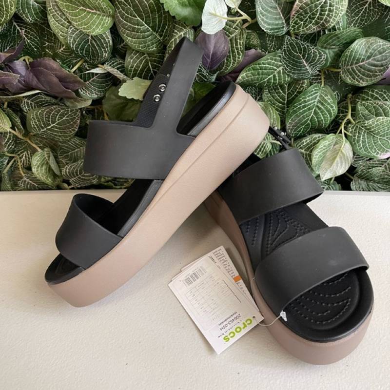 wmns Crocccss brooklyn slingback low wedge sandals for her