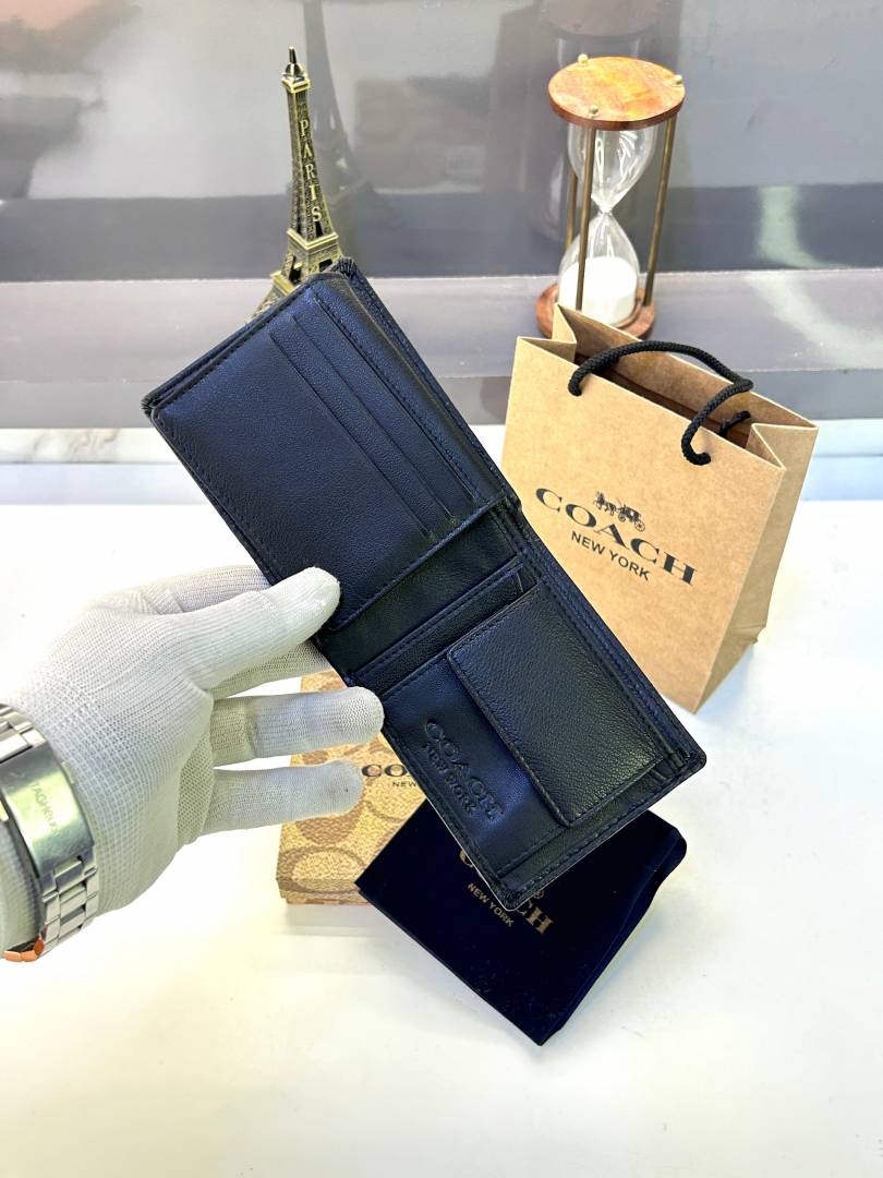 Coach Wallet Black Fa 143