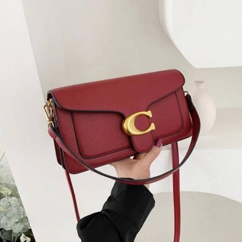 Coach Tabby 26 Shoulder Bag With OG Box & Dust Bag (Wine - 614)