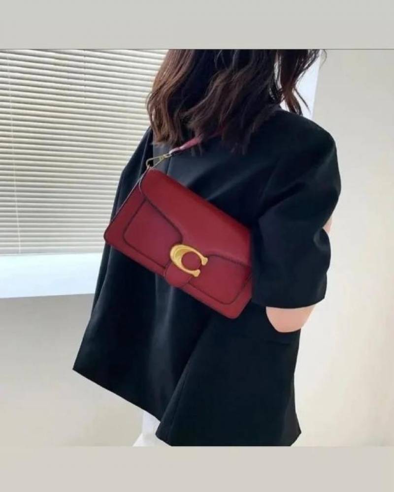 Coach Tabby 26 Shoulder Bag With OG Box & Dust Bag (Wine - 614)