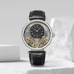 Bregut double engine black silver