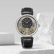 Bregut double engine black silver