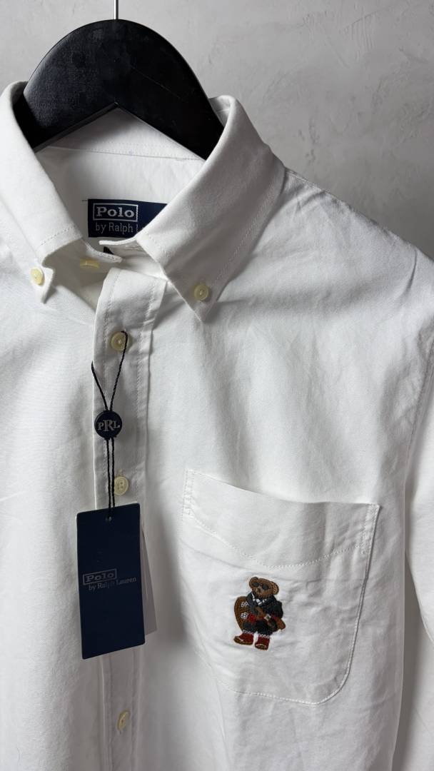 Ralph lauren premium bear logo shirt 1263