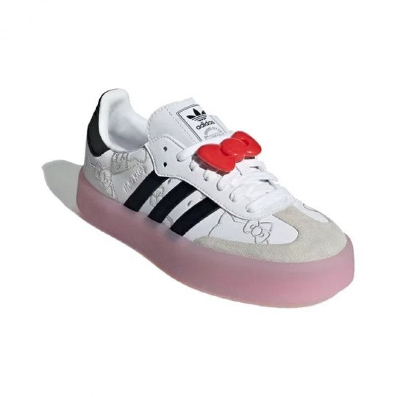 Adidas hello kitty x samba white black clear pink w