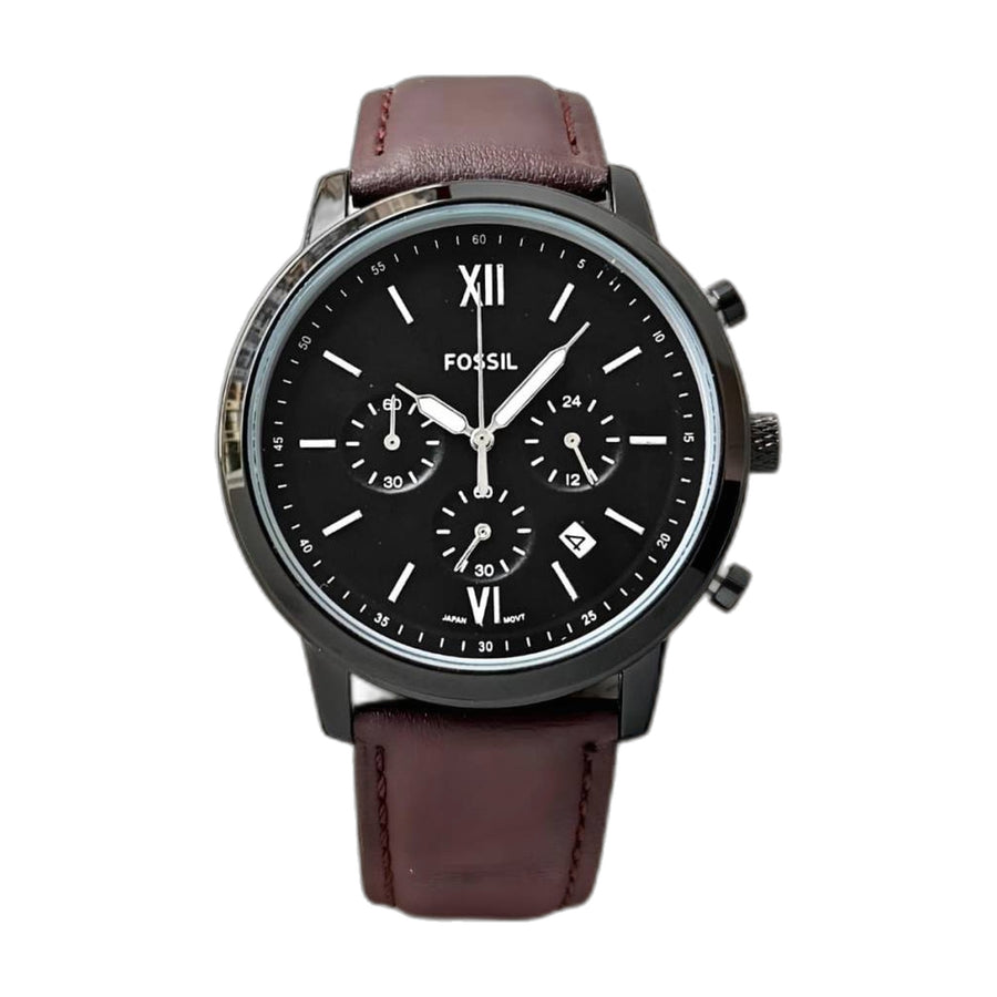 Fossil_lNeutro Chronograph DarkBrown Black