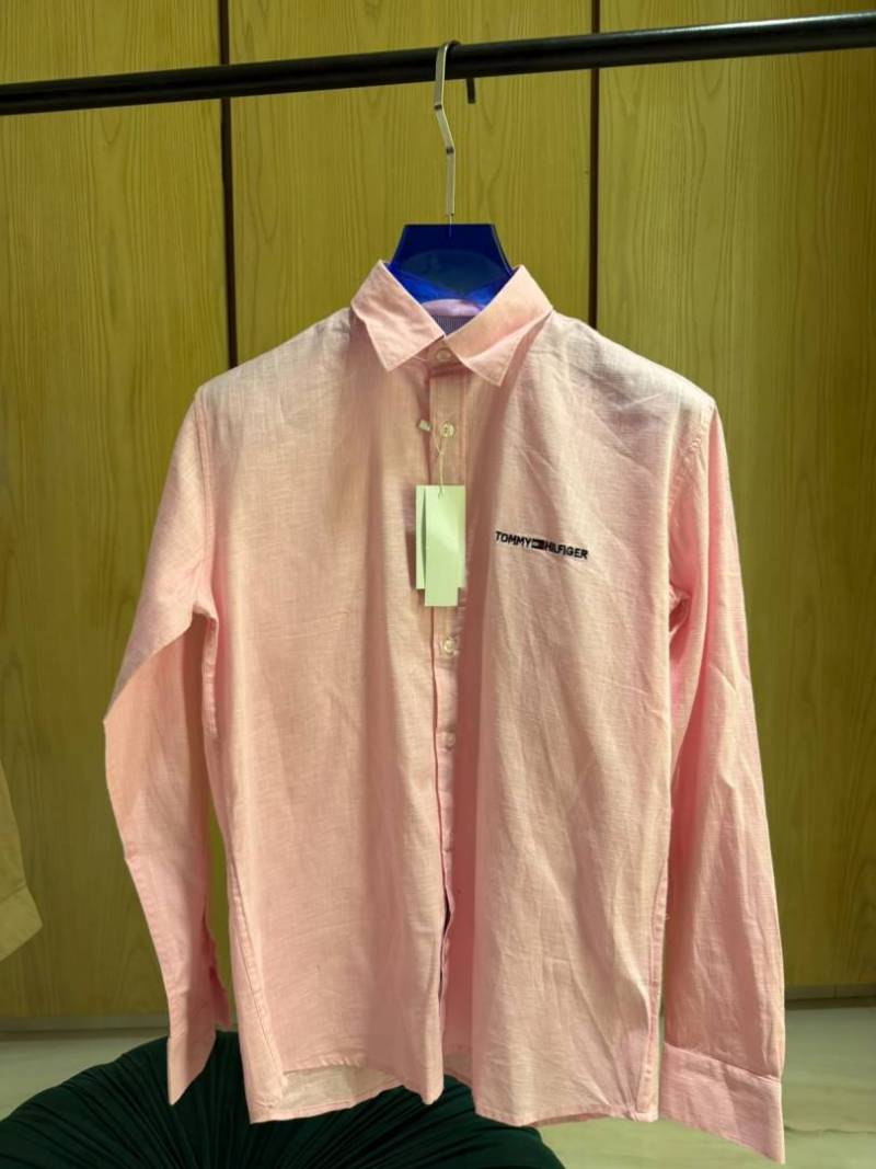 Tommy HILFIGER IMPORTED STORE ARTICLE SHIRT LINEN FABRIC