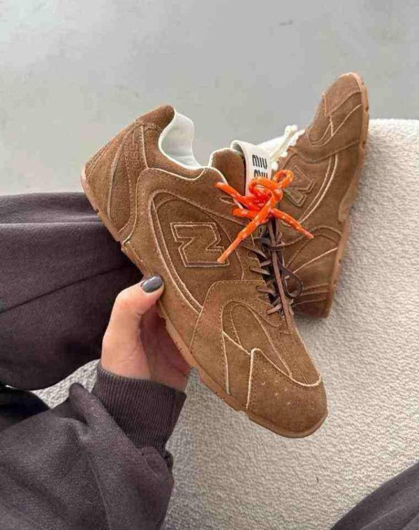 Miu Miu x NB 530 SL Women Sneakers With OG Box & Carry Bag (Khaki - 1212)